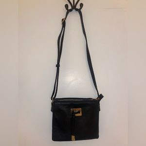 Black Leather Crossbody Purse